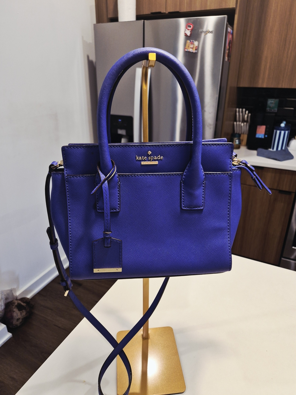 kate spade New York Royal Purple Leather Satchel